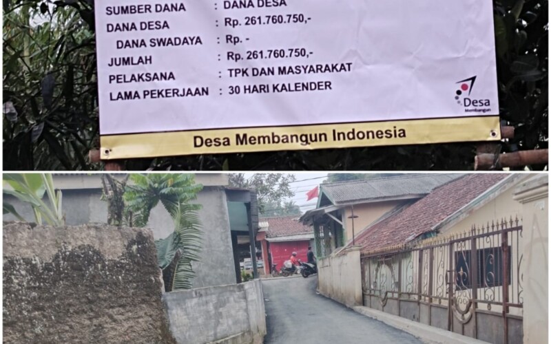 Pemdes Puraseda Anggarkan Perbaikan Jalan Desa dari DD