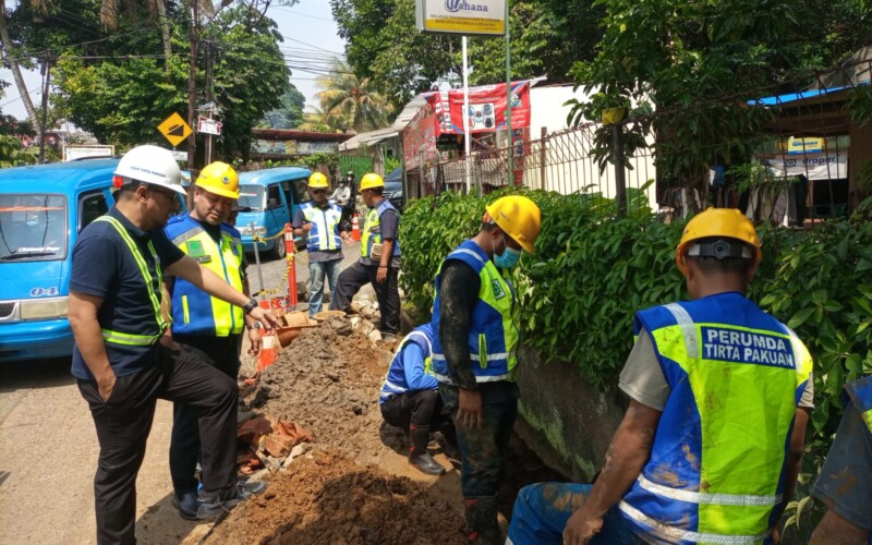 Perumda Tirta Pakuan, Kebocoran pipa HDPE 12 inchi disebabkan oleh water hammer, Zona 2 terganggu.