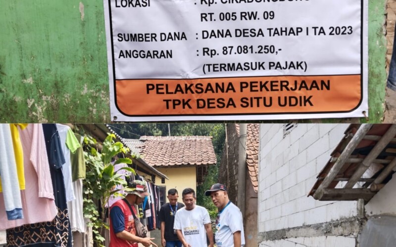 Pemdes Situ Udik Prioritaskan Pembangunan Infrastruktur, Ini Alasanya