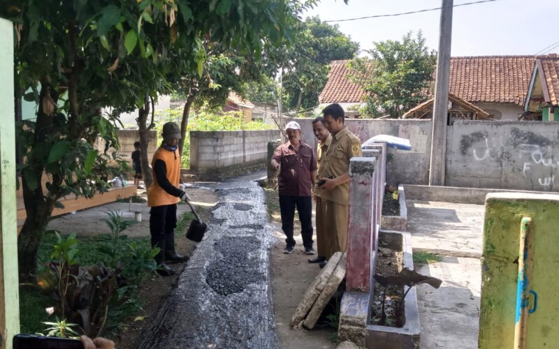 Desa Leuwungkolot Realisasikan DD untuk Pembangunan Infrastruktur Jaling