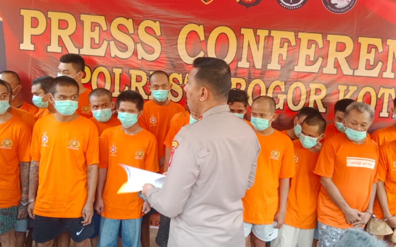 Polisi Bekuk 33 Tersangka Narkotika di Bogor, 4 Orang Residivis