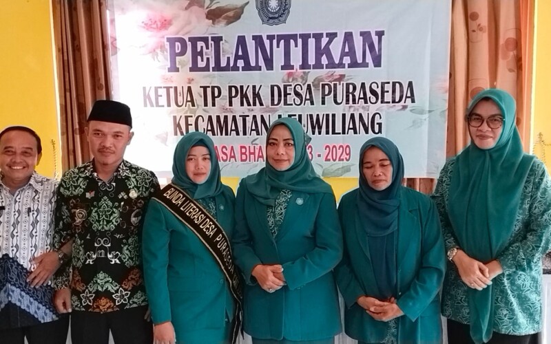 Pelantikan Ketua TP PKK Desa Puraseda Berjalan Dengan Hikmat