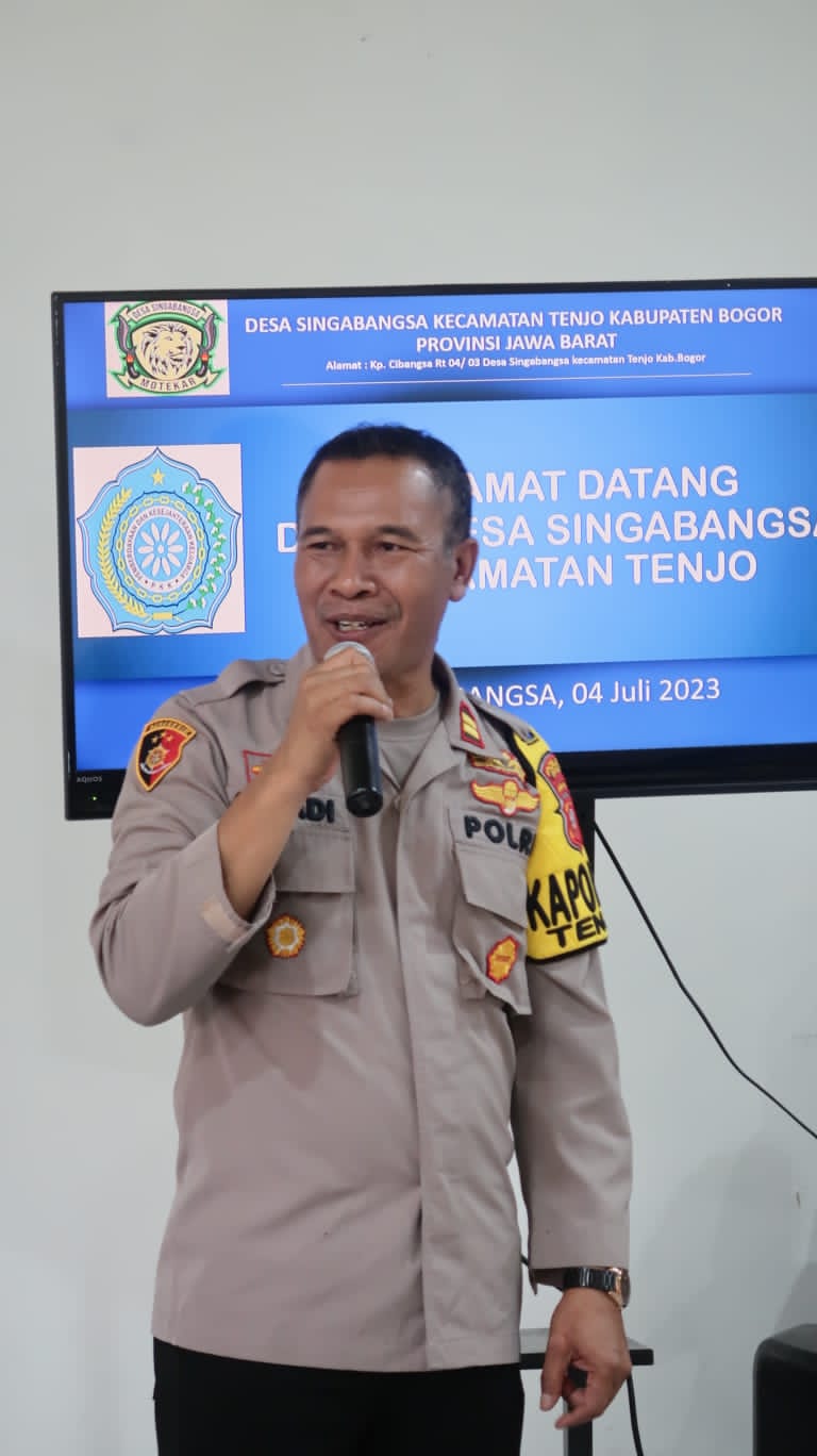 Berantas TPPO, Kapolsek Tenjo secara Massive Kampanyekan Kewaspadaan Perdagangan Orang