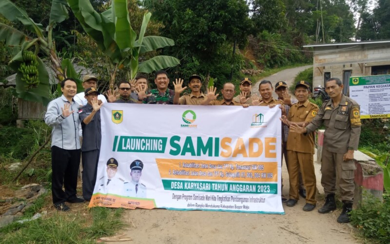 Pemdes Karyasari Pergunakan Samisade 2023 Untuk Bangun Infrastruktur DPT dan Pengaspalan