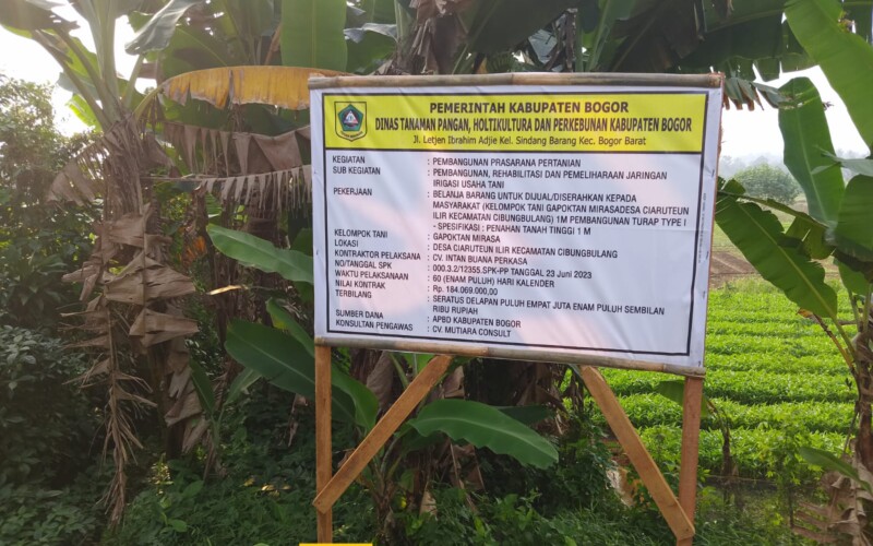 Realisasi Bangunan Prasara Pertanian, Kabar Baik Bagi Petani Desa Ciaruteun Ilir