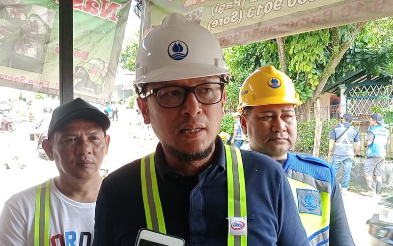 Perumda Tirta Pakuan Melakukan Perbaikan Pelayanan Zona 6.