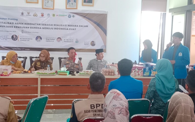 Penanganan Stunting Jadi Progres Utama KKN Syarif Hidayatullah di Desa Sukamaju