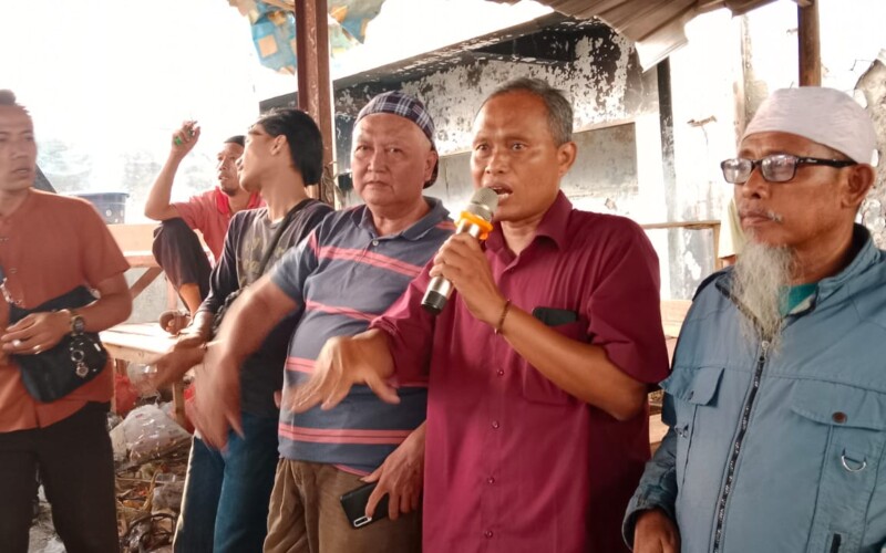 Forum Pedagang Korban Kebakaran Pasar Leuwiliang Menunggu Realisasi BTT