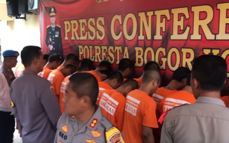 Polisi Ringkus Puluhan Tersangka Pengedar Narkoba di Bogor, Amankan Ratusan Narkoba Siap Edar