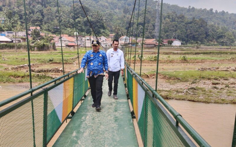 Akibat Diguyur Hujan, Sungai Cipuraseda Meluap Menyebabkan 10 Hektar Sawah Terendam