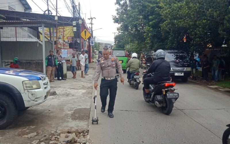 Senggolan, Pemotor Tewas di Ciomas Bogor