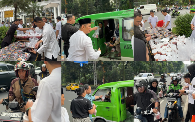 JAJARAN MANAGEMENT HOTEL GRAND SAVERO BOGOR BERBAGI TAKJIL SPESIAL BULAN SUCI RAMADHAN 2024