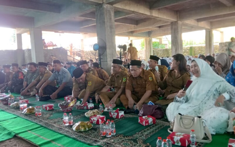 Warga Gunungsindur Gelar Halal Bihalal di Mesjid Raya Jabal Nur, Ini Alasanya