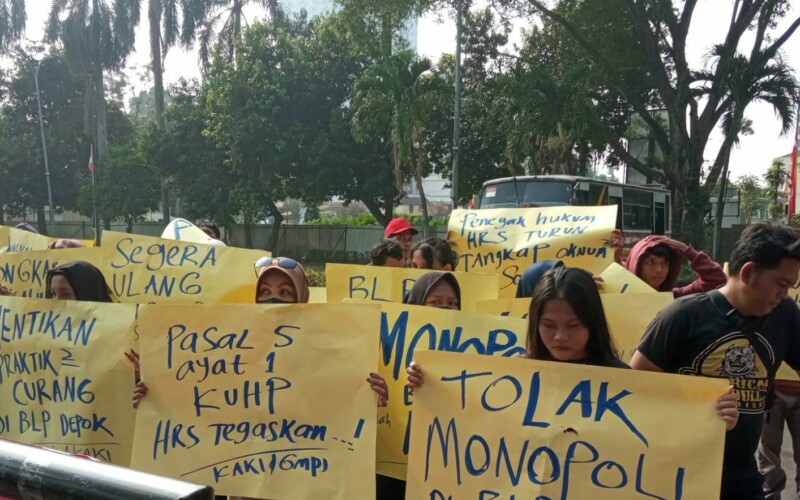 Ratusan Massa GMPI Bersama KAKI Geruduk Balai Kota Depok