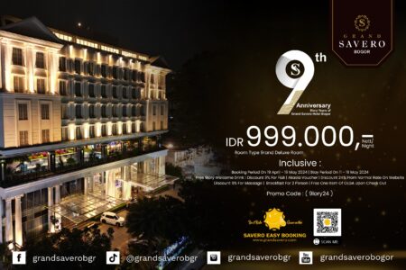 ULANG TAHUN KE 9, GRAND SAVERO HOTEL BOGOR KASIH PROMO BUFFET AYCE CUMA RP 99 RIBU