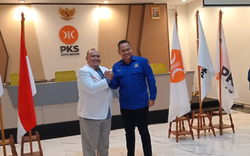 Bahas Pilkada 2024, PKS dan DPD Nasdem Kota Bogor Jabat Tangan