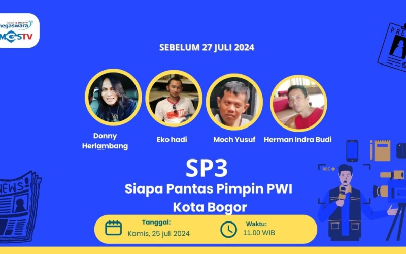 MGS TV Bakal Mengupas Tuntas Visi Misi Empat Kandidat Calon PWI Kota Bogor