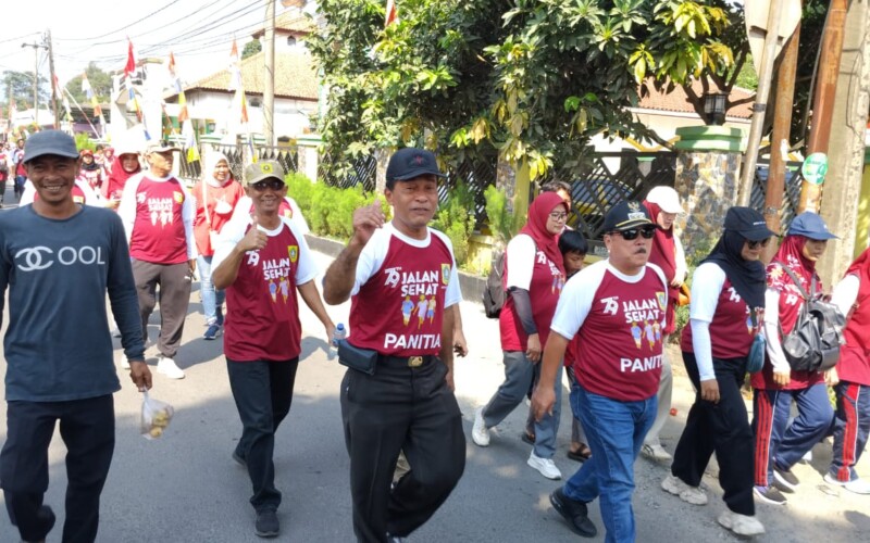 Gebyar Semarak HUT RI Ke 79 di Rumpin, 1.000 Peserta Ikuti Jalan Sehat dan Pengobatan Gratis
