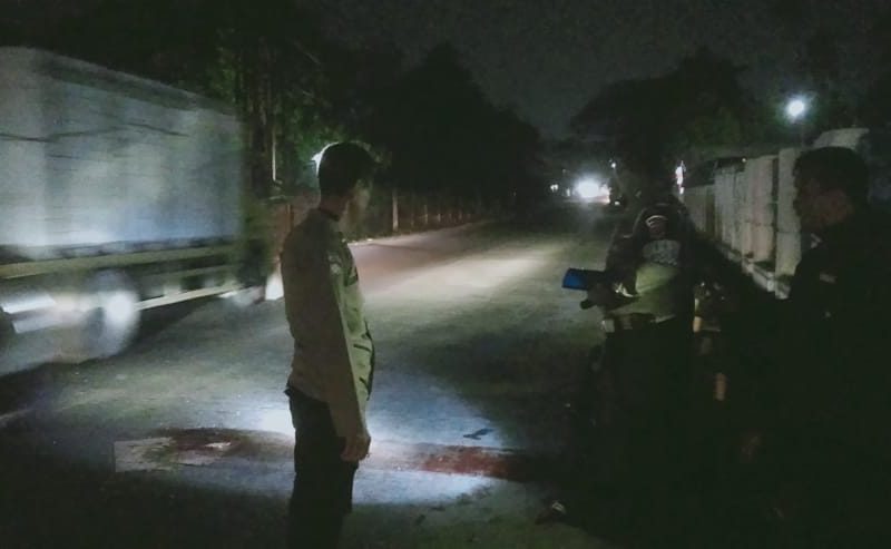 Dua Sepeda Motor Terlibat Laka Lantas, 1 Korban Tewas Di TKP