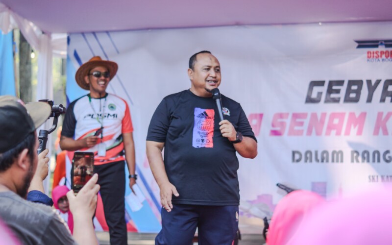 Atang Bakal Jadikan Senam Sebagai Agenda Rutin Untuk Sehatkan Warga Kota Bogor