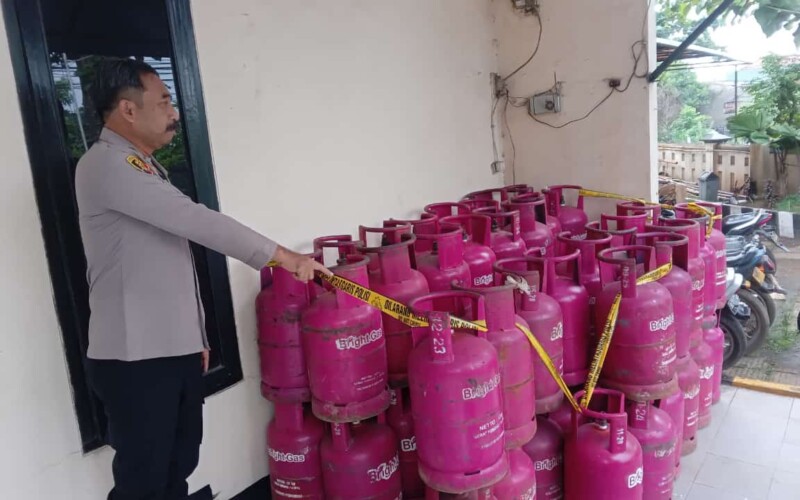Pabrik Gas Oplosan di Gunungsindur Bogor Digerebek Polisi