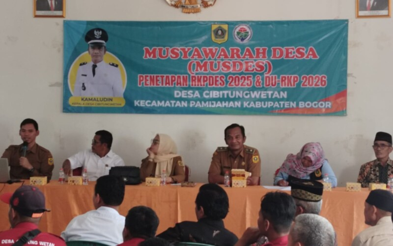 Pemdes Cibitung Wetan Gelar Penetapan Musyawarah Desa.