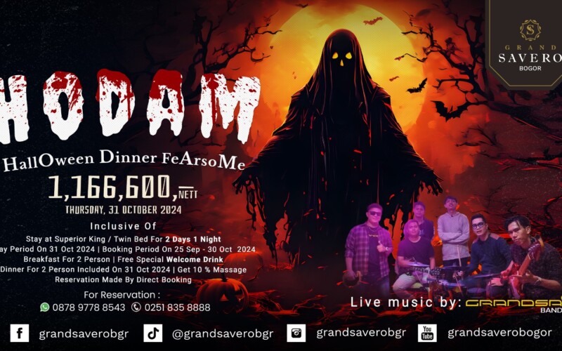HODAM Bakal Hadir Pada Malam Halloween di Hotel Grand Savero Bogor