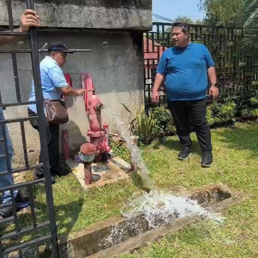 Ujicoba Jalur Pipa Bogor Barat, Direksi Cek Debit dan Tekanan