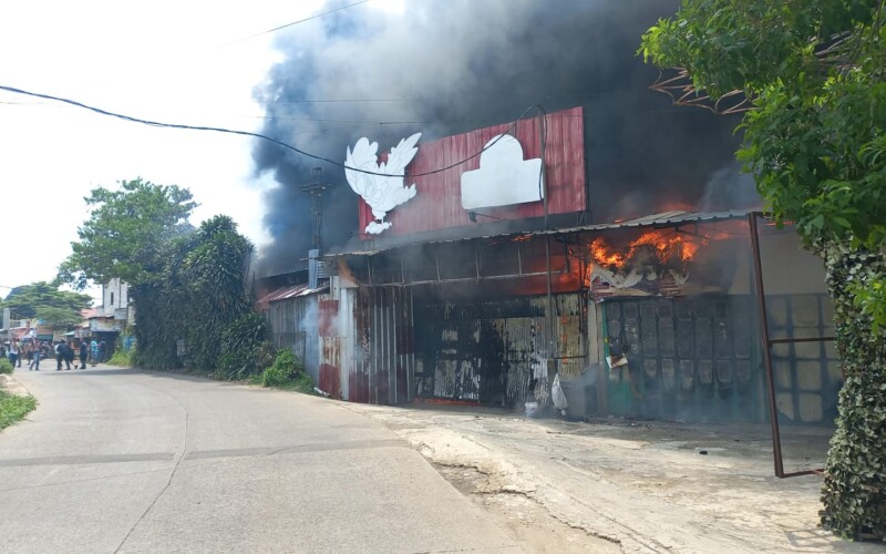 Kebakaran Hebat di Gunungsindur Bogor, Begini Penampakan Kobaran Api