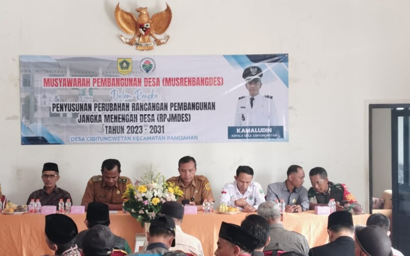 Pemdes Cibitung Wetan Laksanakan Musrenbangdes Perubahan RPJMDes Tahun 2023-2031