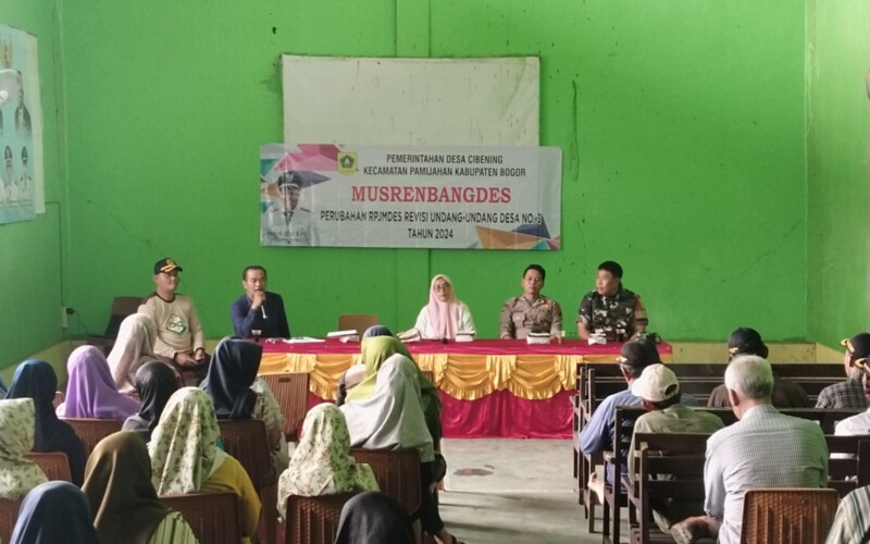 Pemdes Cibening gelar Musrenbangdes Perubahan RPJMDes Revisi Undang-undang Desa No 3 tahun 2024 Desa
