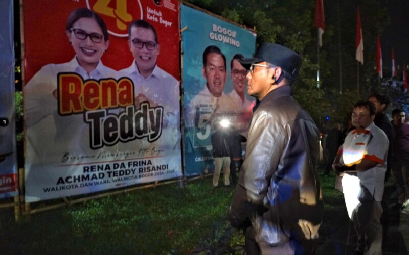 Memasuki Masa Tenang, APK di Kota Bogor Dibersihkan
