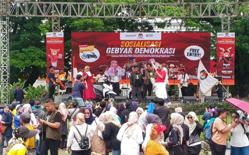 Ajak Seluruh Masyarakat Kota Bogor Ikut Mencoblos, KPU Kota Bogor Gelar Gebyar Demokrasi