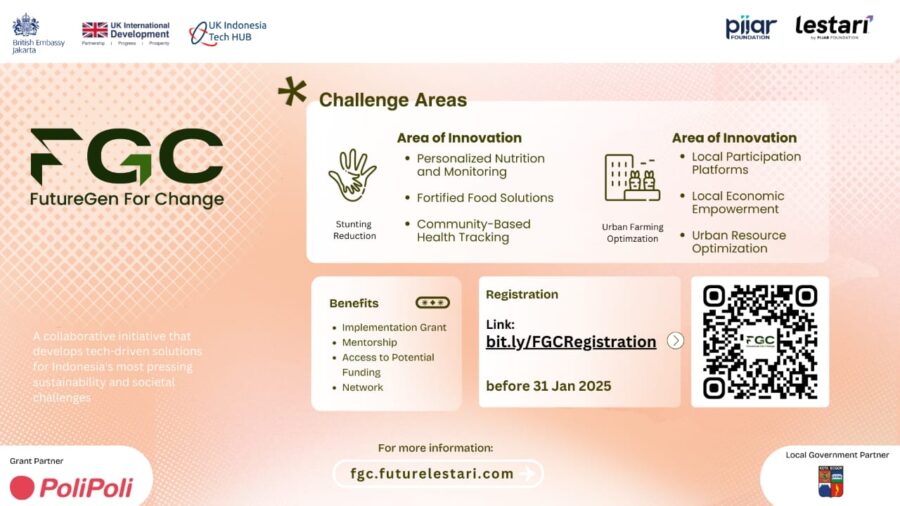 Ayo Daftar Jadi Bagian ‘FutureGen For Change’, Memajukan Pembangunan Kota Berkelanjutan