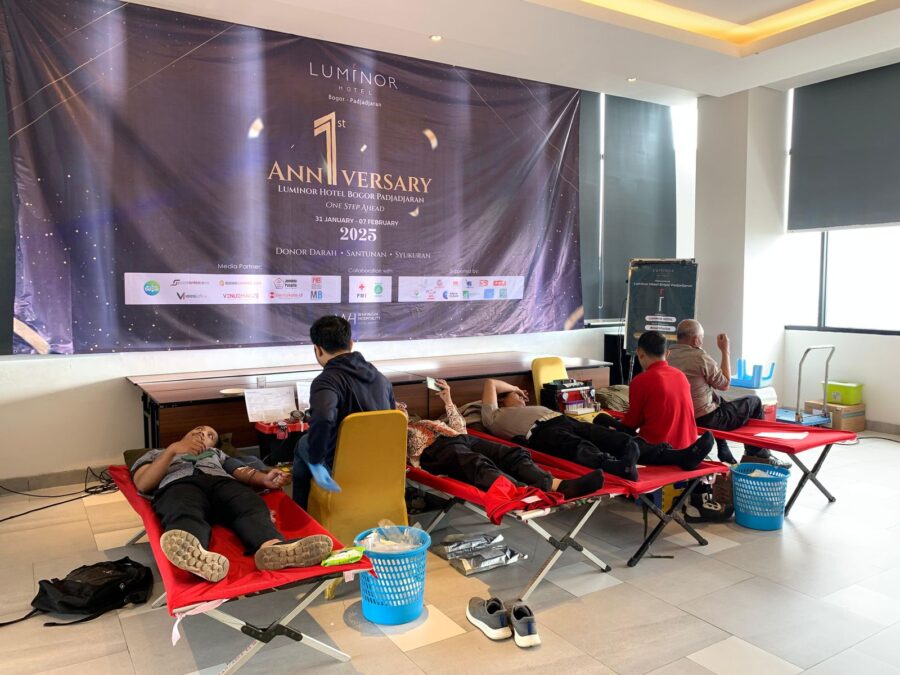 Ultah Pertama, Luminor Hotel Bogor Pajajaran Gelar Donor Darah dan Santunan