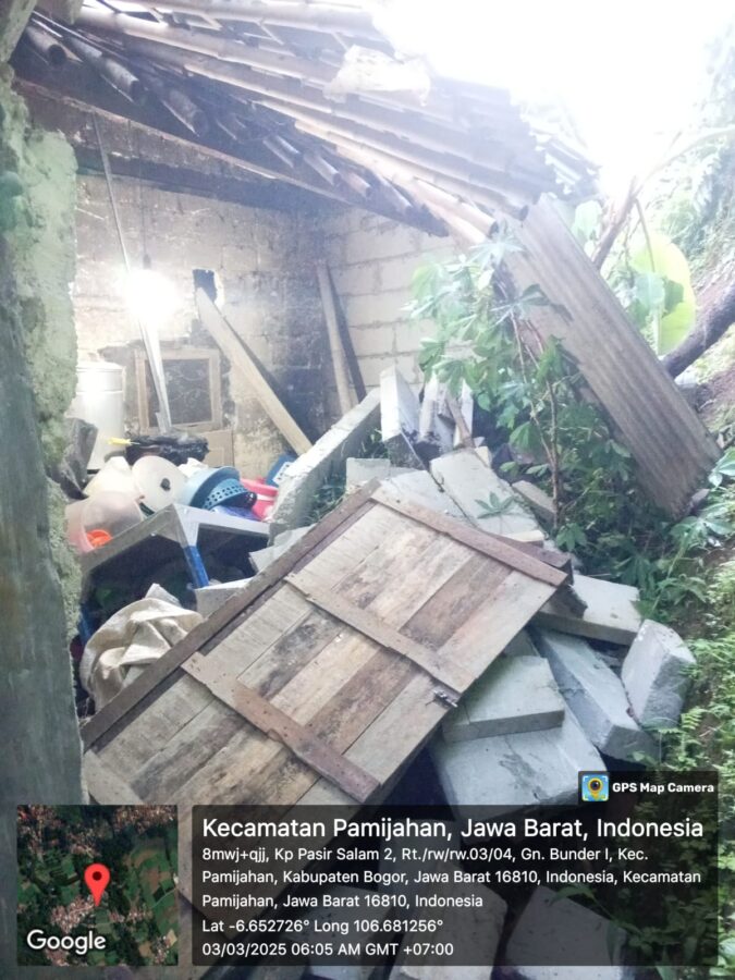 Satu Rumah di gunung Bunder 1 Tertimpa longsor, ini Kata Camat Camat