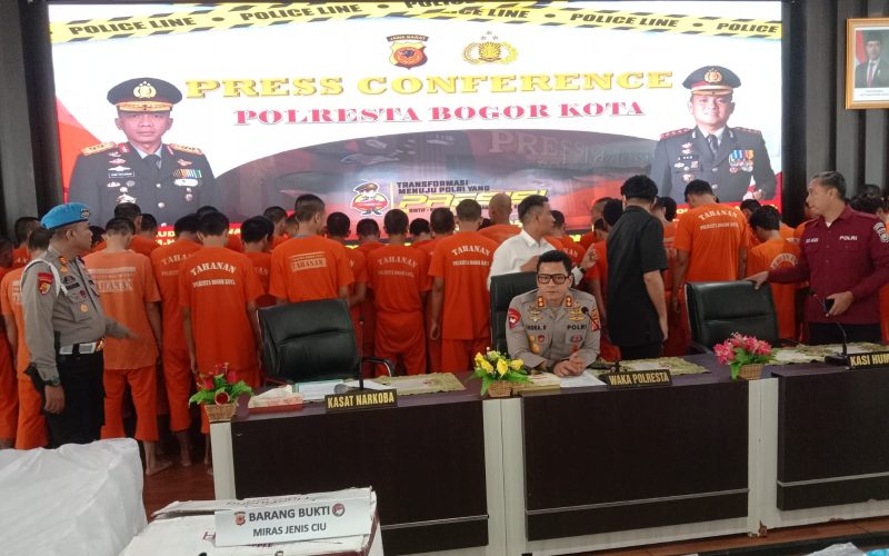 Satnarkoba Polresta Bogor Kota Amankan 56 Pengedar Narkoba