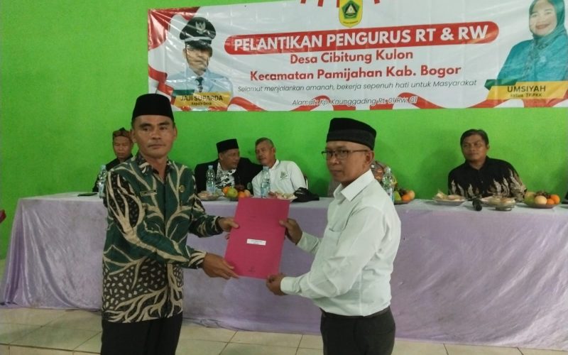 Ini Pesan Jaji Suparda Usai Lantik RT RW