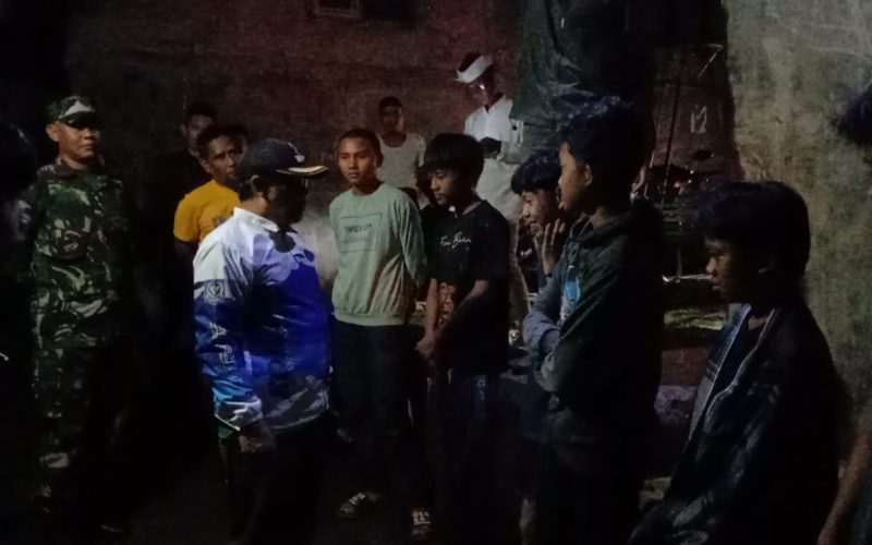 Pemdes Pamijahan bersama Forkompimcam Gelar Patroli Jam Malam