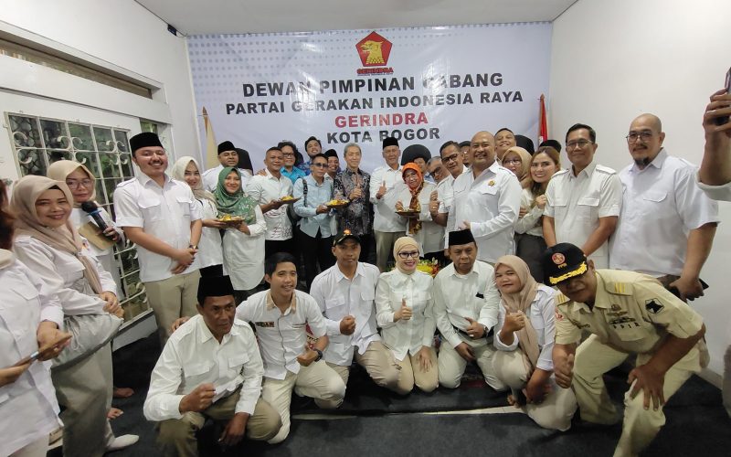 Ini yang Disampaikan Ketua DPC Gerindra Kota Bogor Peresmikan Kesekretariat Baru