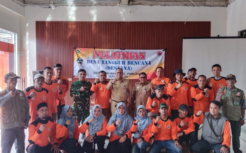 Desa Pamijahan Gelar Pelatihan Pencegahan dan Mitigasi Pembentukan Destana