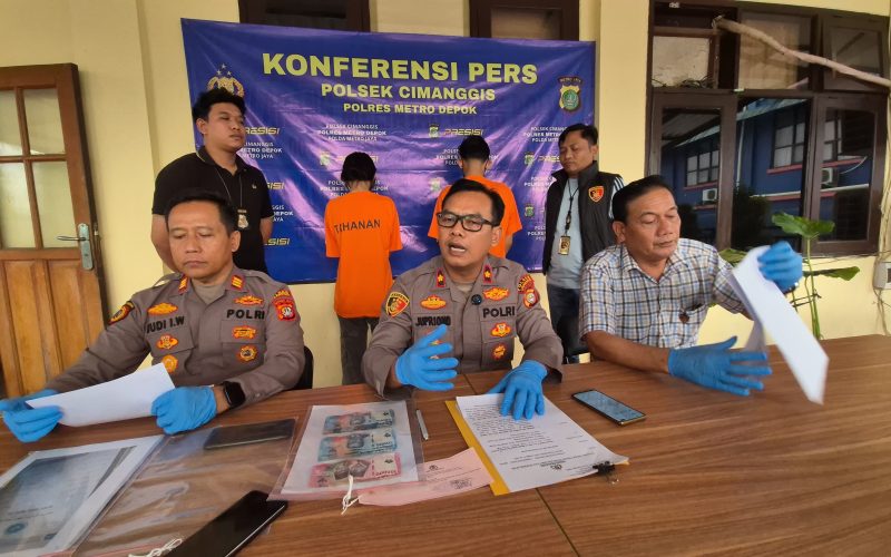 Beraksi 26 Kali, Polsek Cimanggis Ringkus Pasutri Pelaku Transaksi Aplikasi Qris Palsu