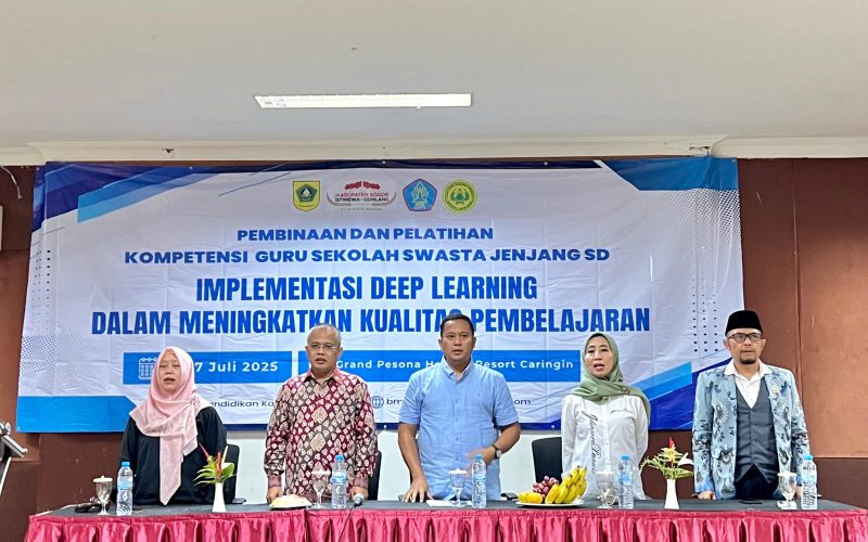 1000′ Guru SD Swasta Kabupaten Bogor Berdeep Learning di Grand Pesona Resort Caringin Kab. Bogor