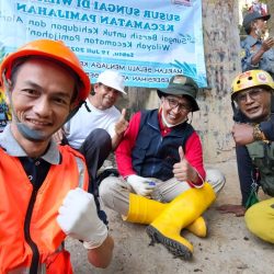 Aksi Nyata Atasi Sampah, Forkopimcam Pamijahan Susur Sungai Cigamea dan Cikuluwung