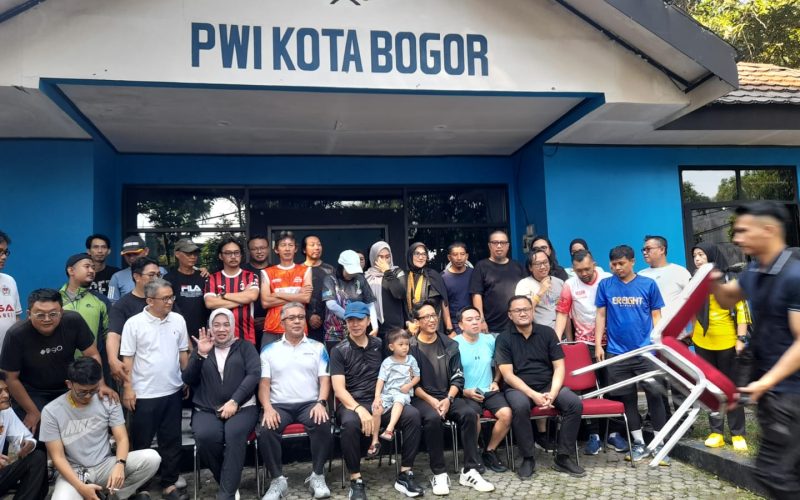 Ikut Senam Pagi Bersama PWI Kota Bogor, Walikota Ajak Wartawan Hidup Sehat