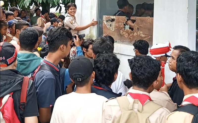 Duh, Aksi Copet Handphone Warnai Kirab Bendera Merah Putih di Pemda Bogor