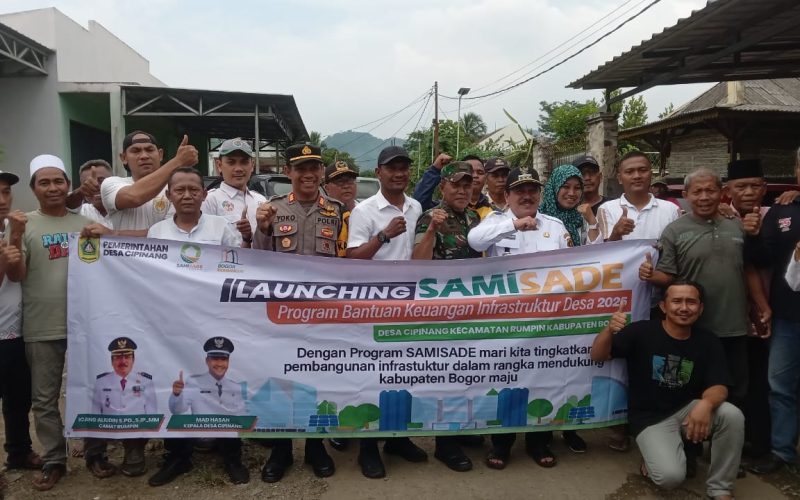 Jalan Desa Cipinang Rumpin Rusak Diperbaiki Dengan Dana Samisade