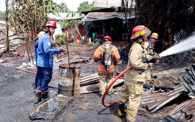 1 Lapak Rongsokan di Bojonggede Ludes Terbakar Gegara Puntung Rokok