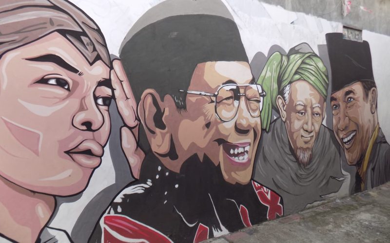 Warga Cimanggu 2 Bikin Mural Bentuk Literasi Sejarah dalam Bentuk Seni jalanan