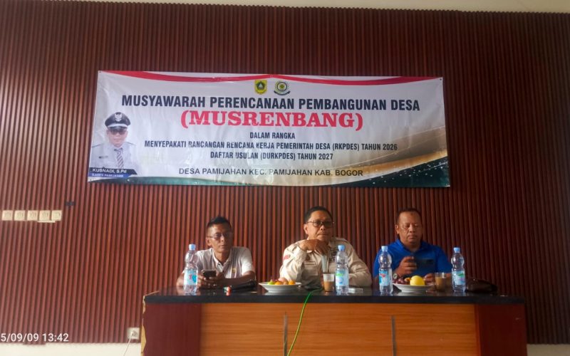 Desa Pamijahan Gelar RPKDes 2026, Musrenbang Desa Mengacu pada RPJM